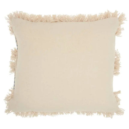 Life Styles Ocean Brown Diamond 18" Square Throw Pillow Vision