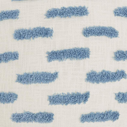 Life Styles Ocean Tufted Lines 18" Square Throw Pillow Vision