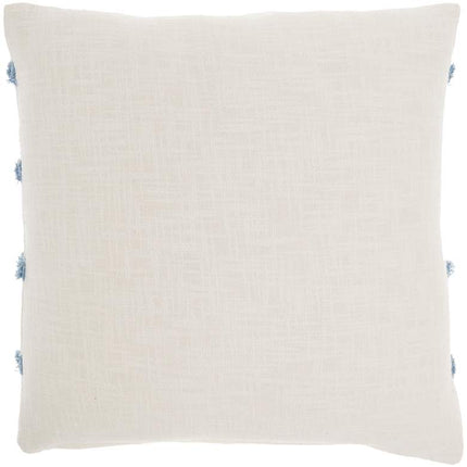 Life Styles Ocean Tufted Lines 18" Square Throw Pillow Vision