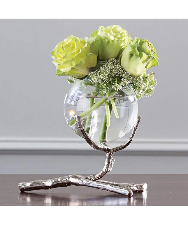 Limber 8" Wide Twig Vase Flower Holder Global Views