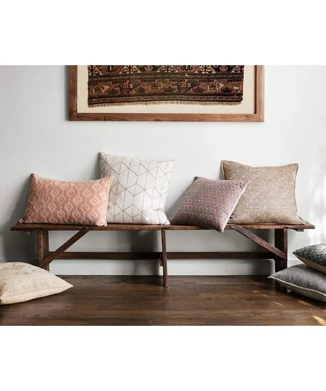 Loloi Beige Jacquard Abstract 22" Square Throw Pillow Vision