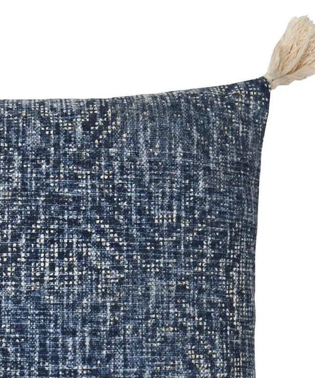 Loloi Blue Geometric 22" Square Down Filled Throw Pillow Vision