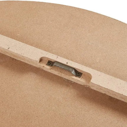 Madison Park Mason 23 1/2" Round Natural Wood Wall Clock Clock