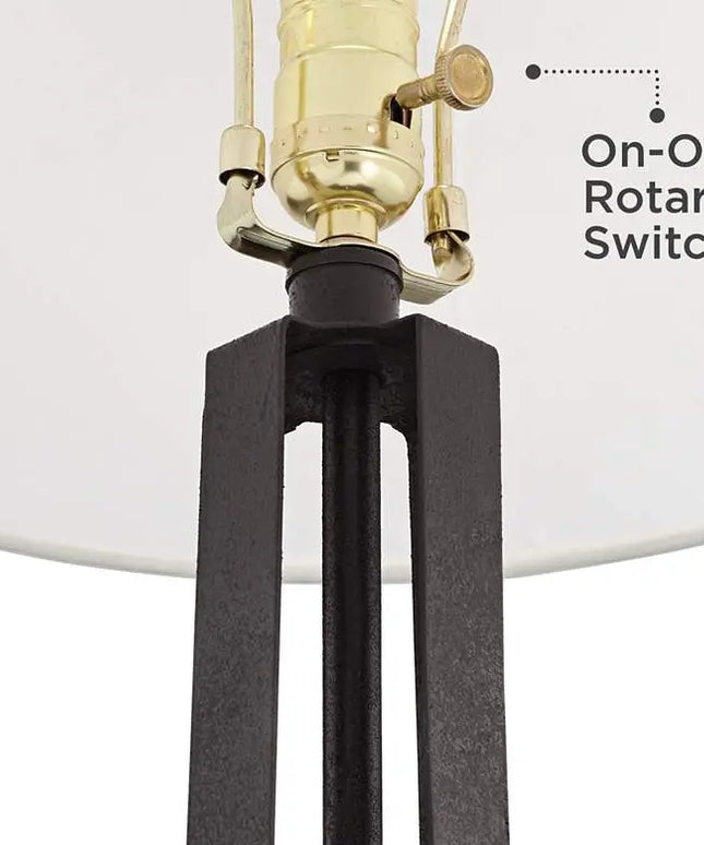 Magnolia Mosaic Susan Dark Bronze USB Table Lamps Set of 2