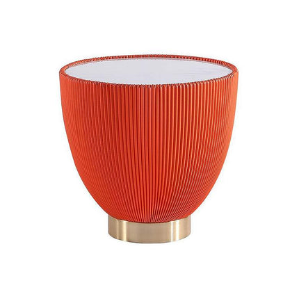 Manhattan Comfort Anderson 2.0 17 3/4" High Modern Orange End Table