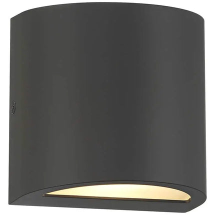 Marisha 4 3/4" High Black LED Outdoor Wall Light Set of 2 360 Lightning