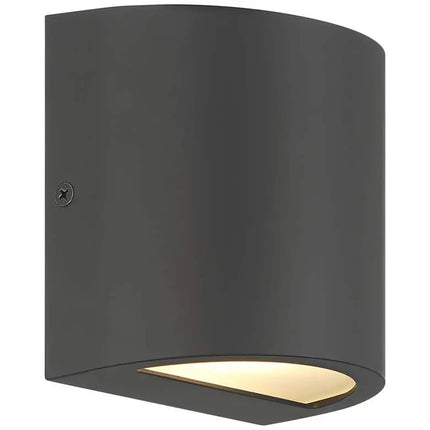 Marisha 4 3/4" High Black LED Outdoor Wall Light Set of 2 360 Lightning