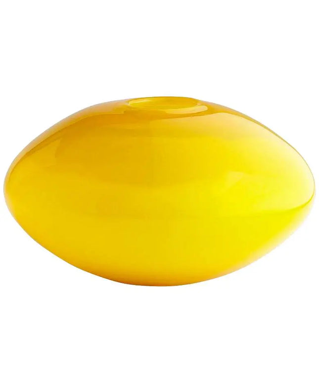 Moonbeam Dual Finish Bright Yellow Vase Dahlia Studios