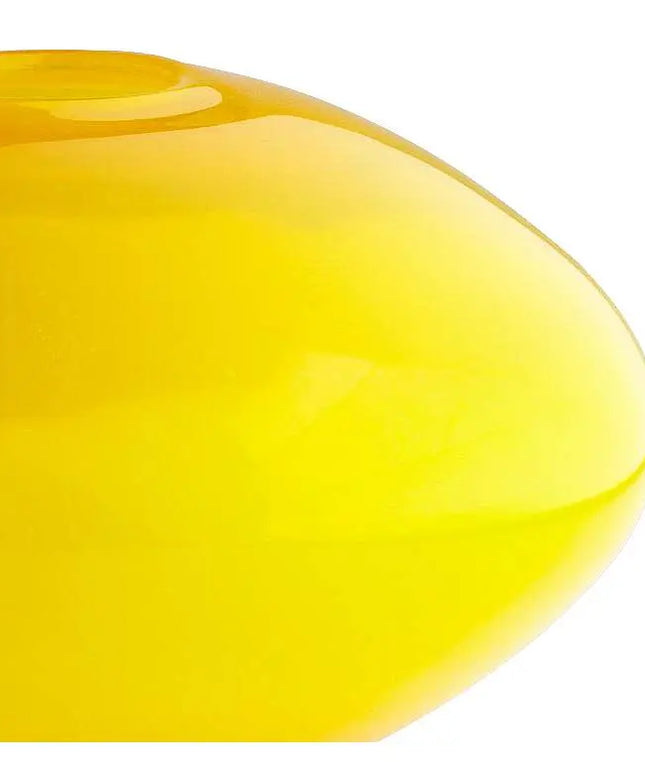 Moonbeam Dual Finish Bright Yellow Vase Dahlia Studios