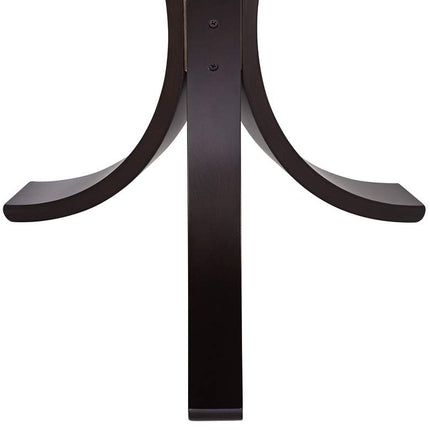 Niles 17 3/4" Wide Bent Wood and Glass Modern Accent Table