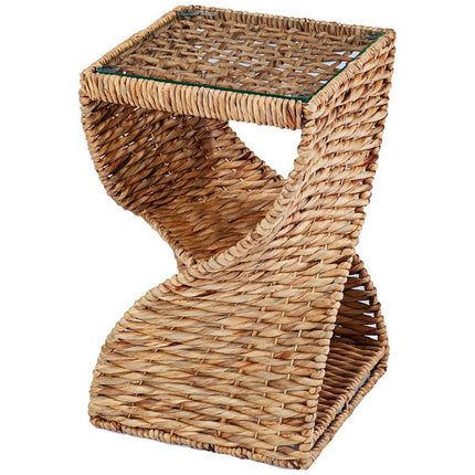 Nivala 14 1/4" Wide Natural Water Hyacinth Side Table