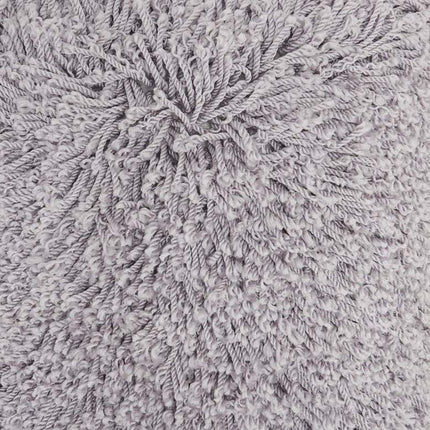 Nourison Gray Curly Shag 20" Square Indoor Throw Pillow Vision