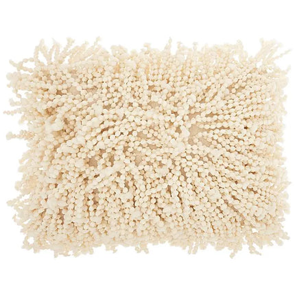Nourison Shag Ivory Skinny Fugga 20" x 14" Throw Pillow Vision