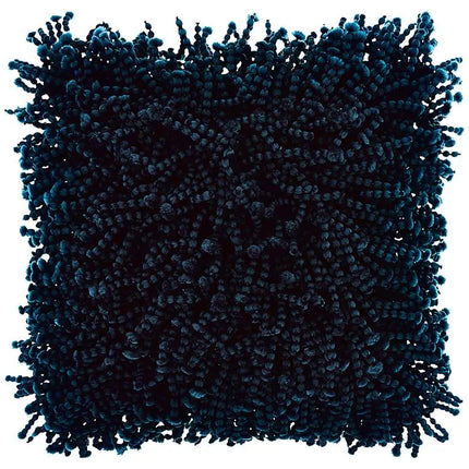 Nourison Shag Navy Skinny Fugga 20" Square Throw Pillow Vision