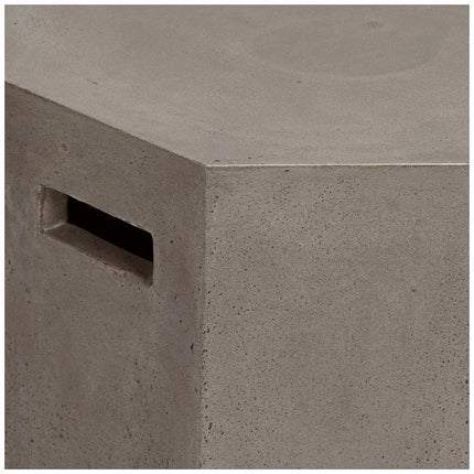 Ollo 18" High Gray Concrete End Table