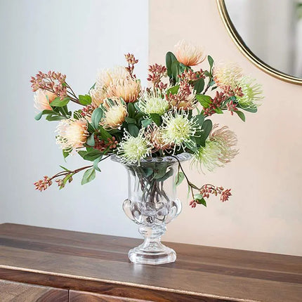 Omari Clear Crystal 10 1/4" High Urn Decorative Vase Dahlia Studios