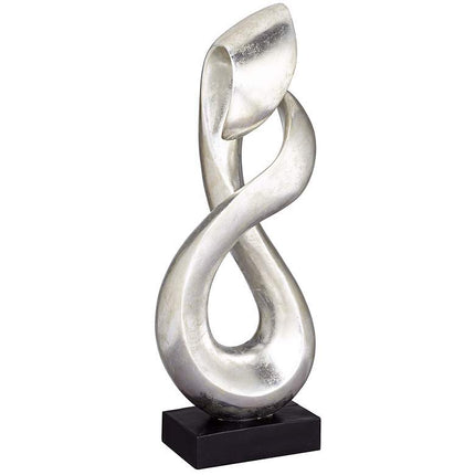 Open Infinity 24 1/2" High Silver Finish Modern Sculpture