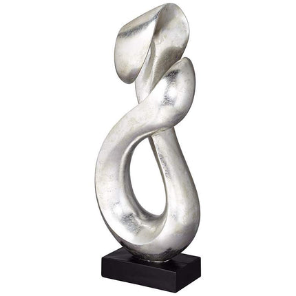 Open Infinity 24 1/2" High Silver Finish Modern Sculpture