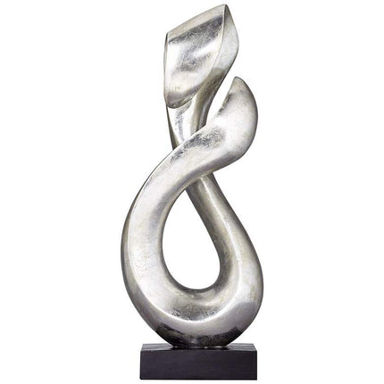 Open Infinity 24 1/2" High Silver Finish Modern Sculpture