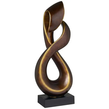 Open Infinity 25" High Gold Sculpture
