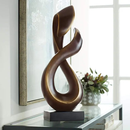 Open Infinity 25" High Gold Sculpture