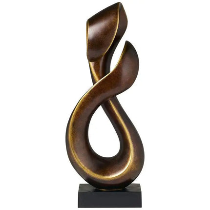 Open Infinity 25" High Gold Sculpture