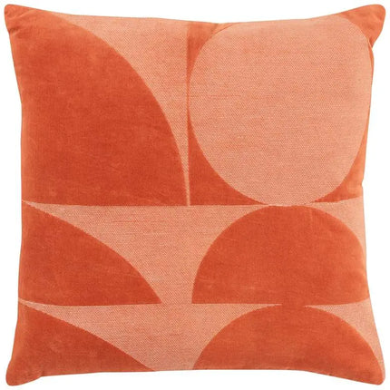 Orange Geometric 20" x 20" Poly Filled Throw Pillow Vision