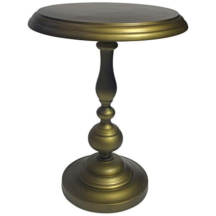 Pearson 18 1/2" Wide Antique Brass Round Accent Table