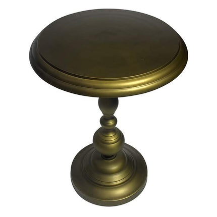 Pearson 18 1/2" Wide Antique Brass Round Accent Table