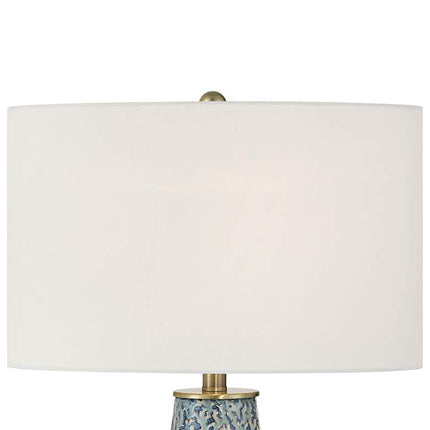 Possini Euro 29 1/2" High Victoria White and Blue Ceramic Table Lamp Possini Euro Design