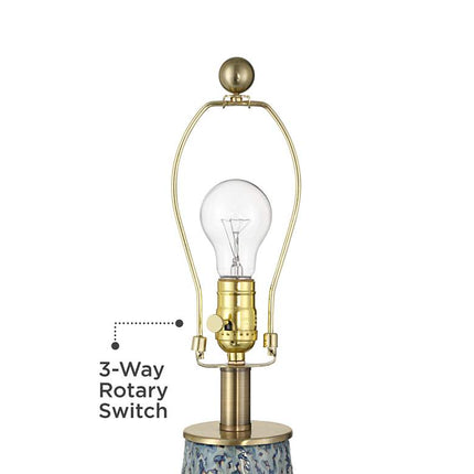 Possini Euro 29 1/2" High Victoria White and Blue Ceramic Table Lamp Possini Euro Design