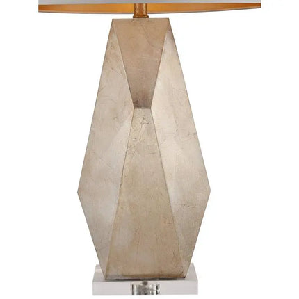Possini Euro 32 1/2" Champagne Gold Geometric Table Lamps Set of 2 Possini Euro Design