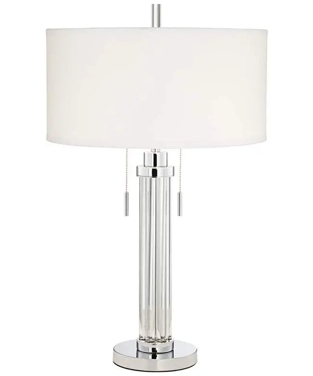 Possini Euro Cadence 30" Modern Glass Column Table Lamp Possini Euro Design