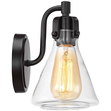 Possini Euro Cindy 8 1/2" High Bronze Beaker Wall Sconce Set of 2 Possini Euro Design