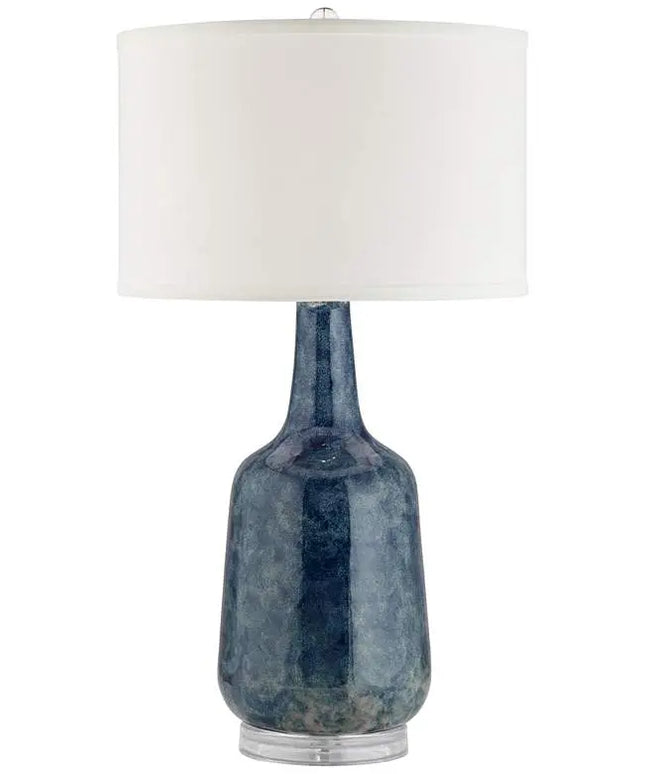 Possini Euro Collin 26 3/4" Blue Modern Coastal Ceramic Table Lamp Possini Euro Design