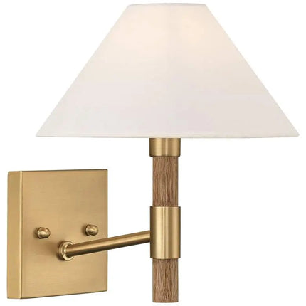 Possini Euro Conrad 11"H Brushed Champagne Wood Wall Sconce Set of 2 Possini Euro Design