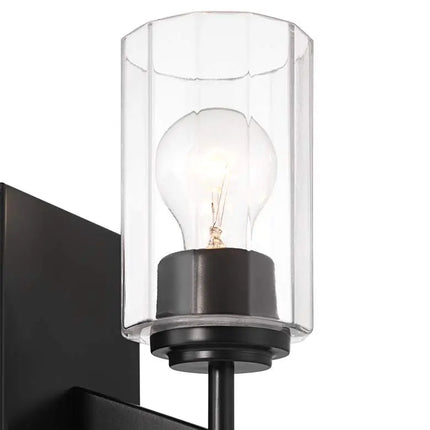 Possini Euro Evette 9 1/4" High Black Wall Sconce Set of 2 Possini Euro Design