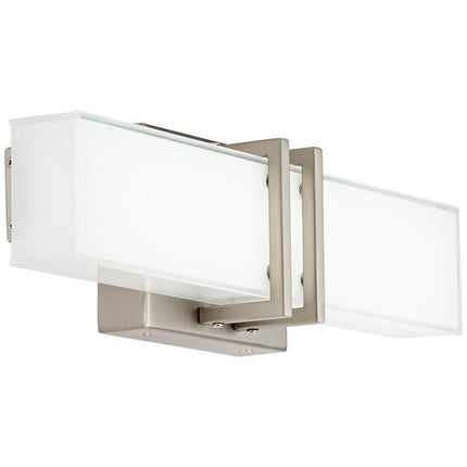 Possini Euro Exeter 17" High Nickel LED Bathroom Light Set of 2