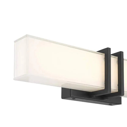 Possini Euro Exeter 17" Wide Black LED Bathroom Vanity Light Set of 2 Possini Euro Design
