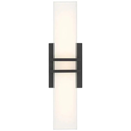 Possini Euro Exeter 17" Wide Black LED Bathroom Vanity Light Set of 2 Possini Euro Design