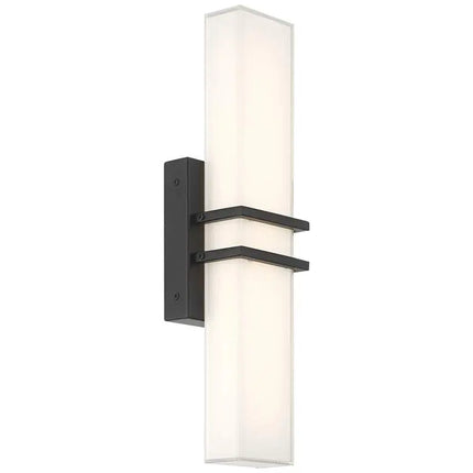 Possini Euro Exeter 17" Wide Black LED Bathroom Vanity Light Set of 2 Possini Euro Design