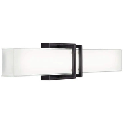 Possini Euro Exeter 24" High Black LED Bathroom Vanity Light Set of 2 Possini Euro Design