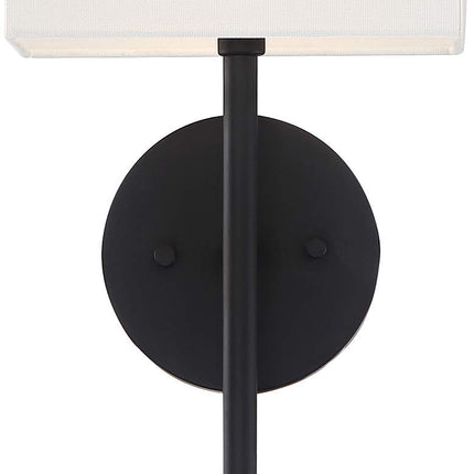 Possini Euro Favreau 16 1/4" High Black Wall Sconce Set of 2
