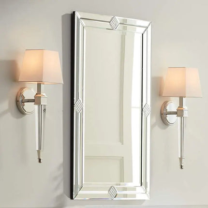 Possini Euro Irene 20 3/4" High Polished Nickel Wall Sconce Set of 2 Possini Euro Design