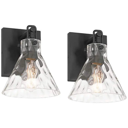 Possini Euro Ishii 9 1/4" Wide Matte Black Wall Sconce Set of 2 Possini Euro Design