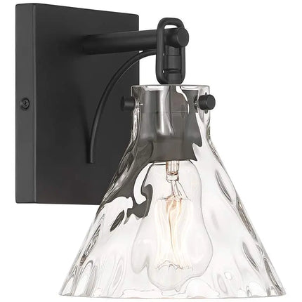 Possini Euro Ishii 9 1/4" Wide Matte Black Wall Sconce Set of 2 Possini Euro Design