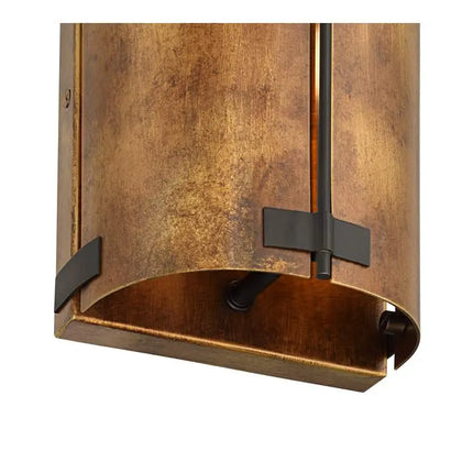 Possini Euro Julian 8 1/4"H Rustic Bronze Metal Wall Sconce Set of 2 Possini Euro Design