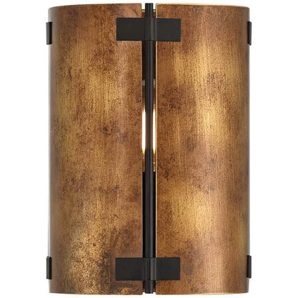 Possini Euro Julian 8 1/4"H Rustic Bronze Metal Wall Sconce Set of 2 Possini Euro Design