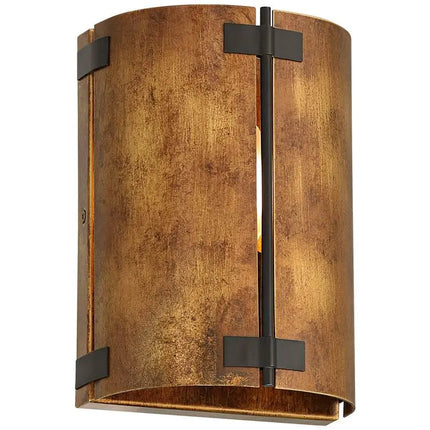 Possini Euro Julian 8 1/4"H Rustic Bronze Metal Wall Sconce Set of 2 Possini Euro Design