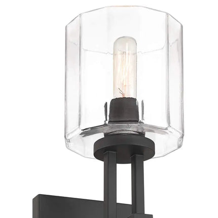 Possini Euro Katrina 17 1/2" High Black Wall Sconce Set of 2